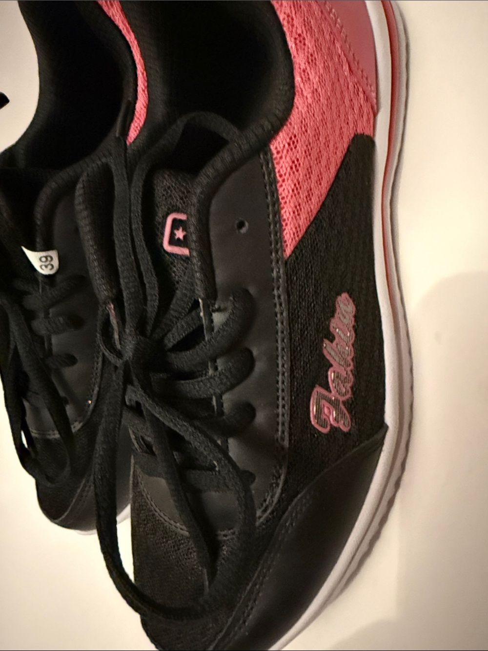 Black and Pink Women's Athletic Sneakers by Skechers